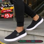 Men’s Sports lace free Shoe | Winter Collection 2025 - Color : Black