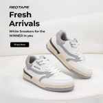 Redtape Grey White Casual Sneakers - Image 3